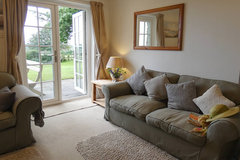 Lounge with french doors