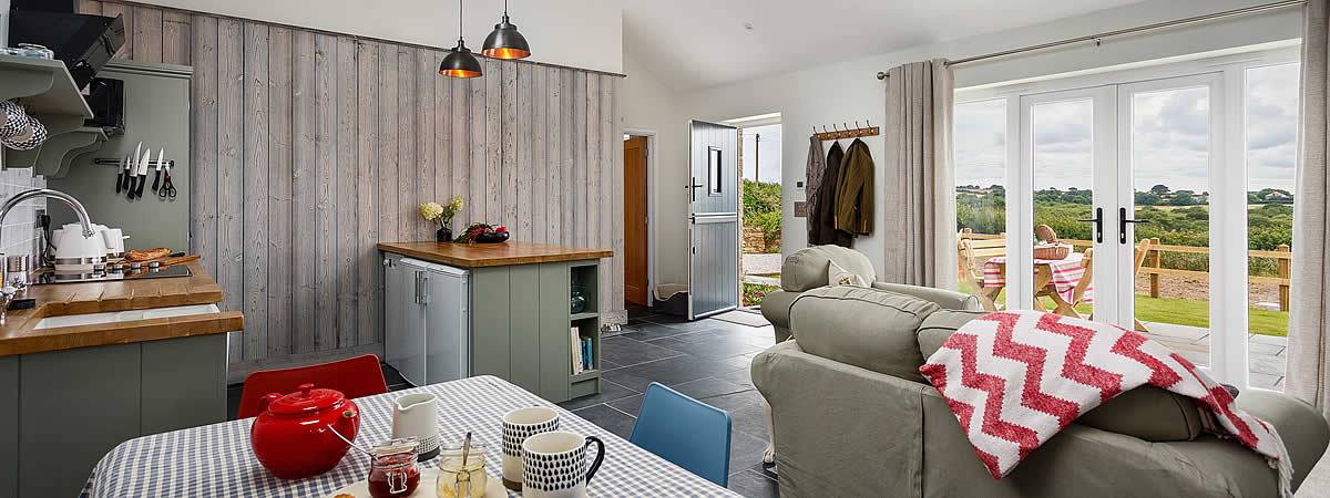 Open plan lounge / kitchen / dining area in Cow Parsley Cottage